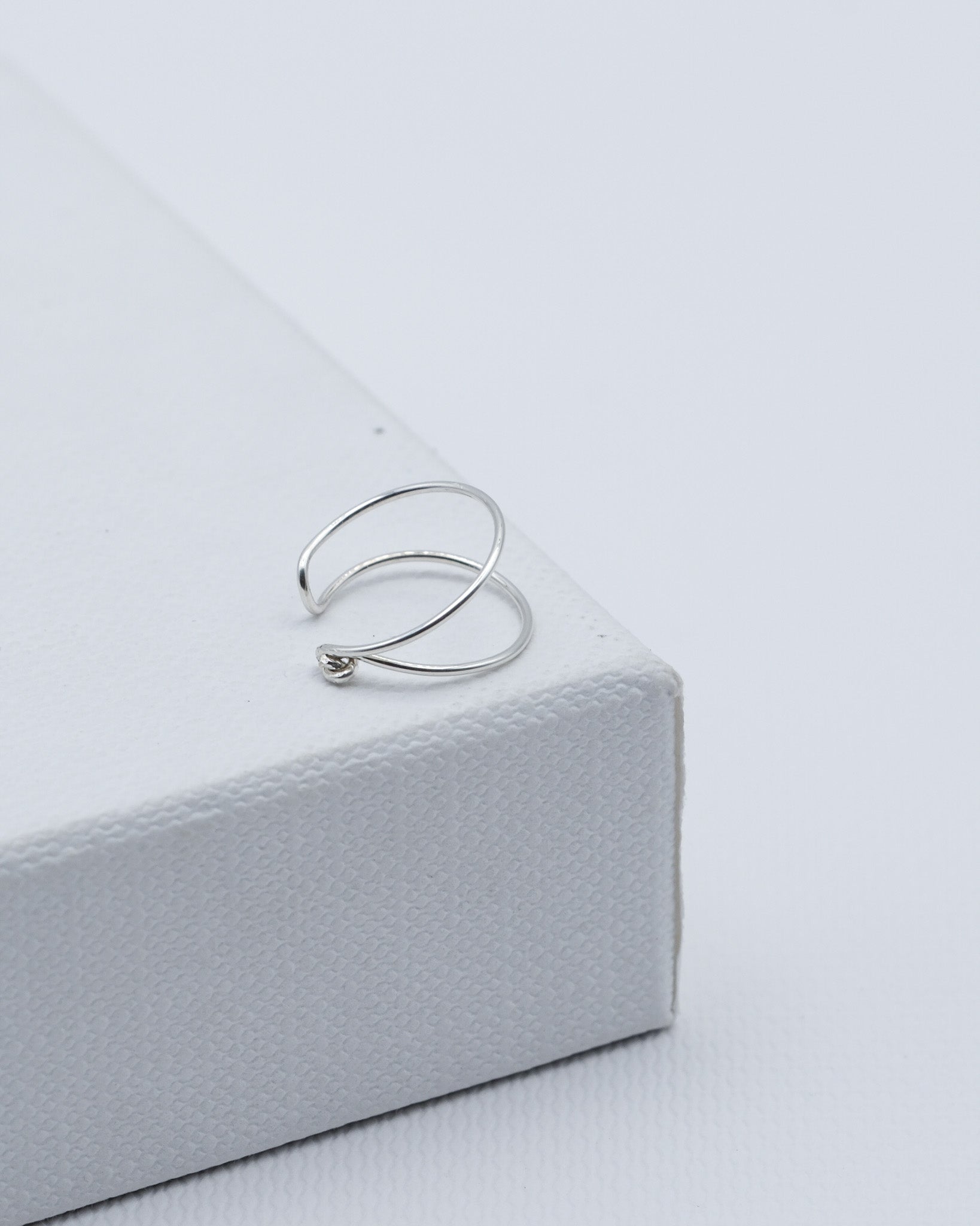 earcuff stříbrný autorský šperk