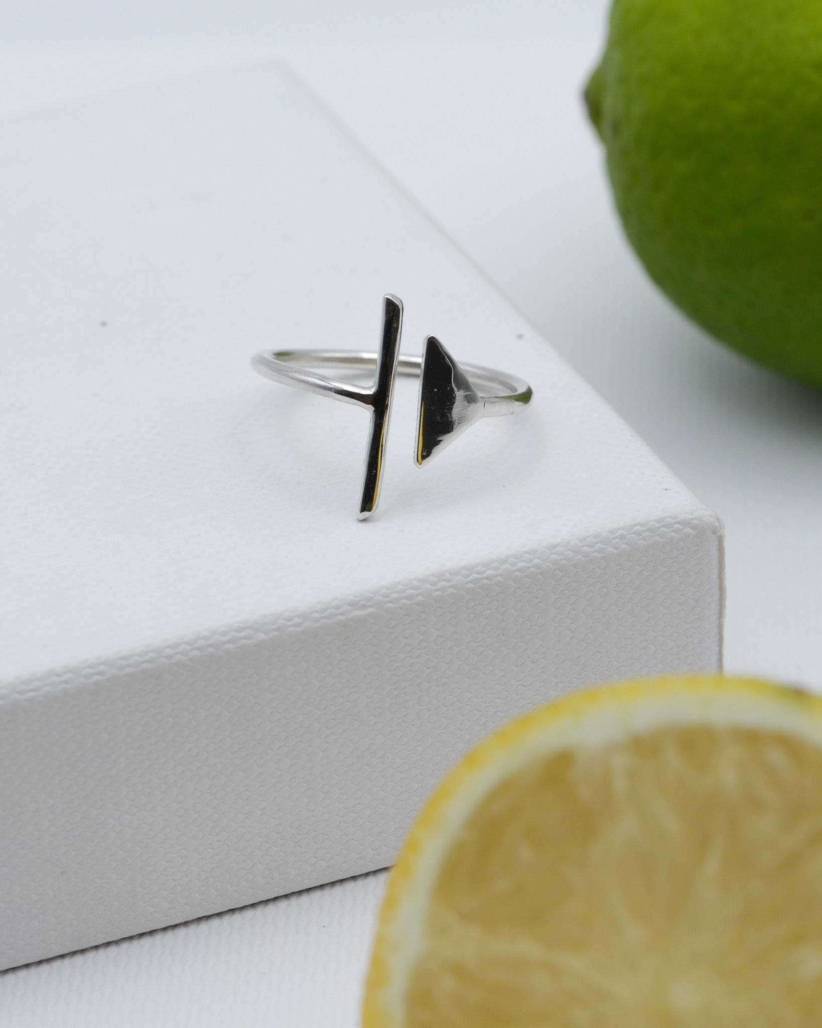 stříbrný prsten unisex designer