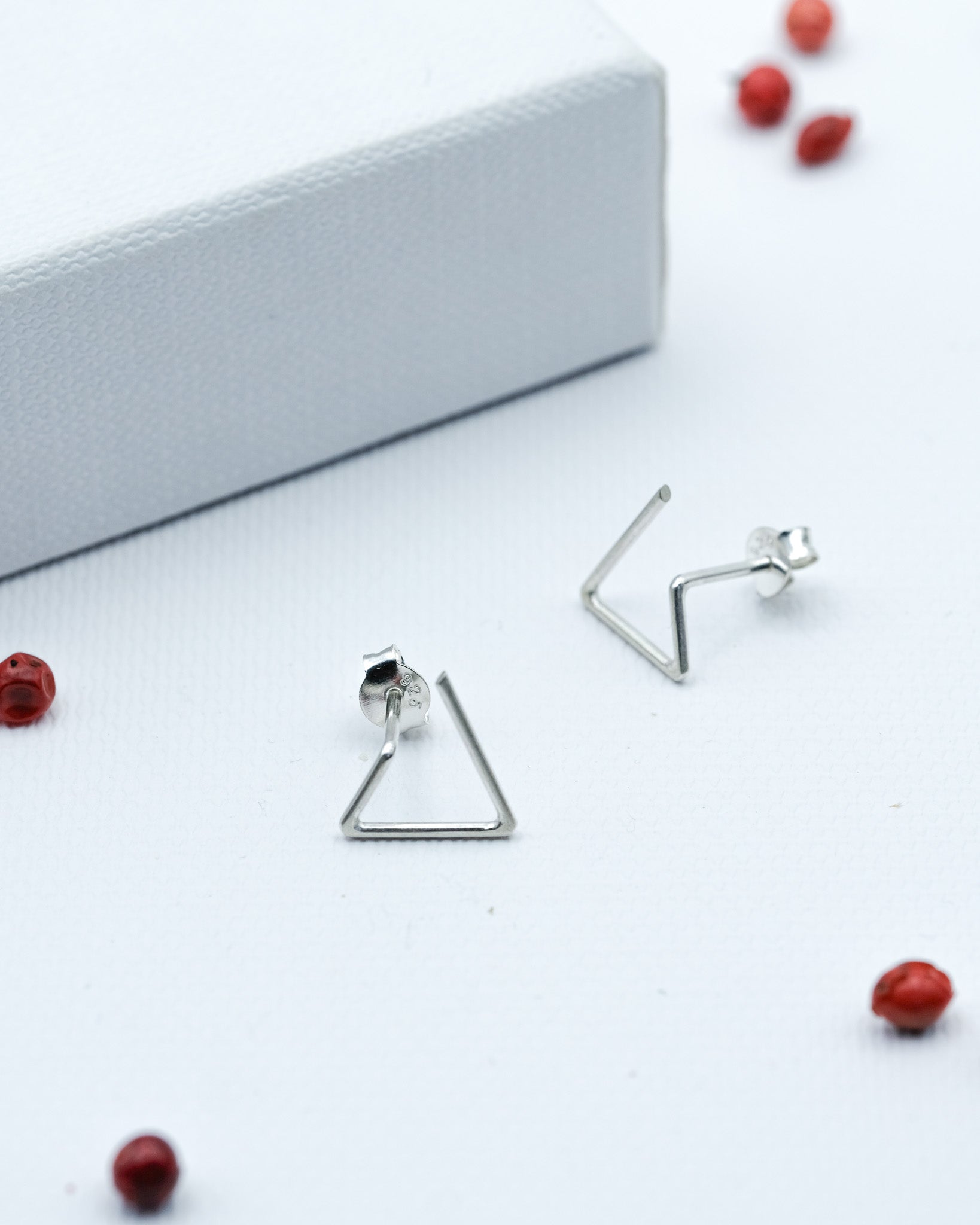 stribrne rucne vyrobene nausnice