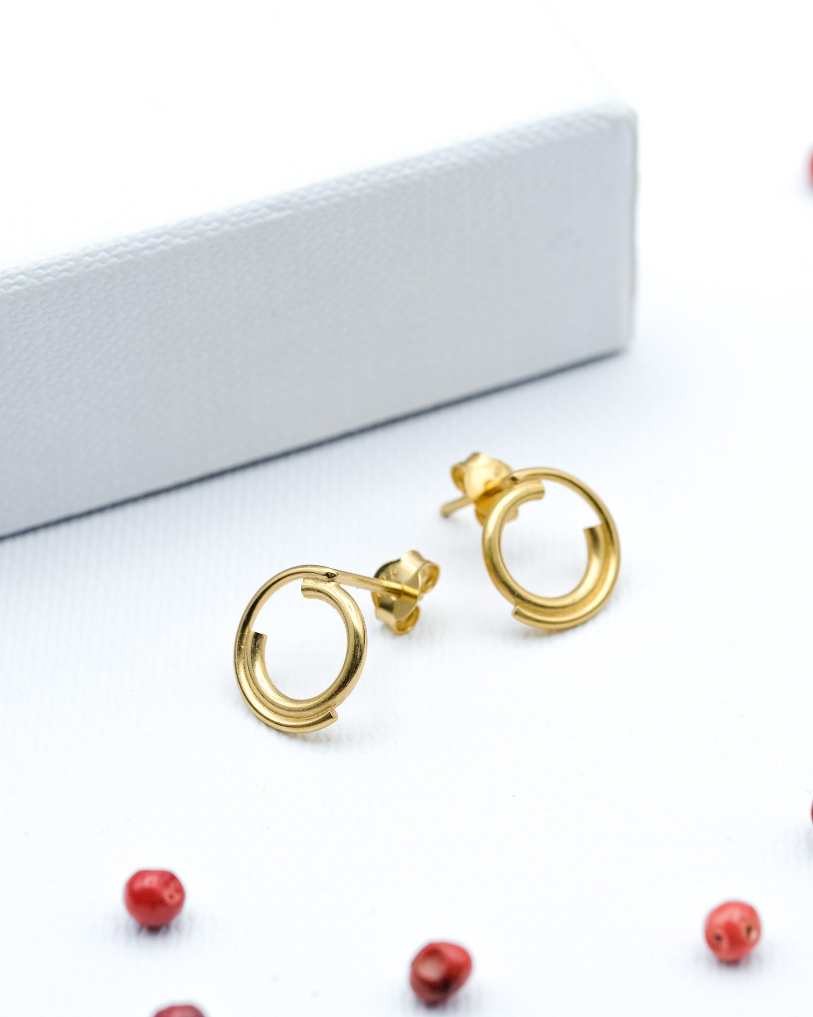 zlatnik nausnice pozlacene rucne vyrobene