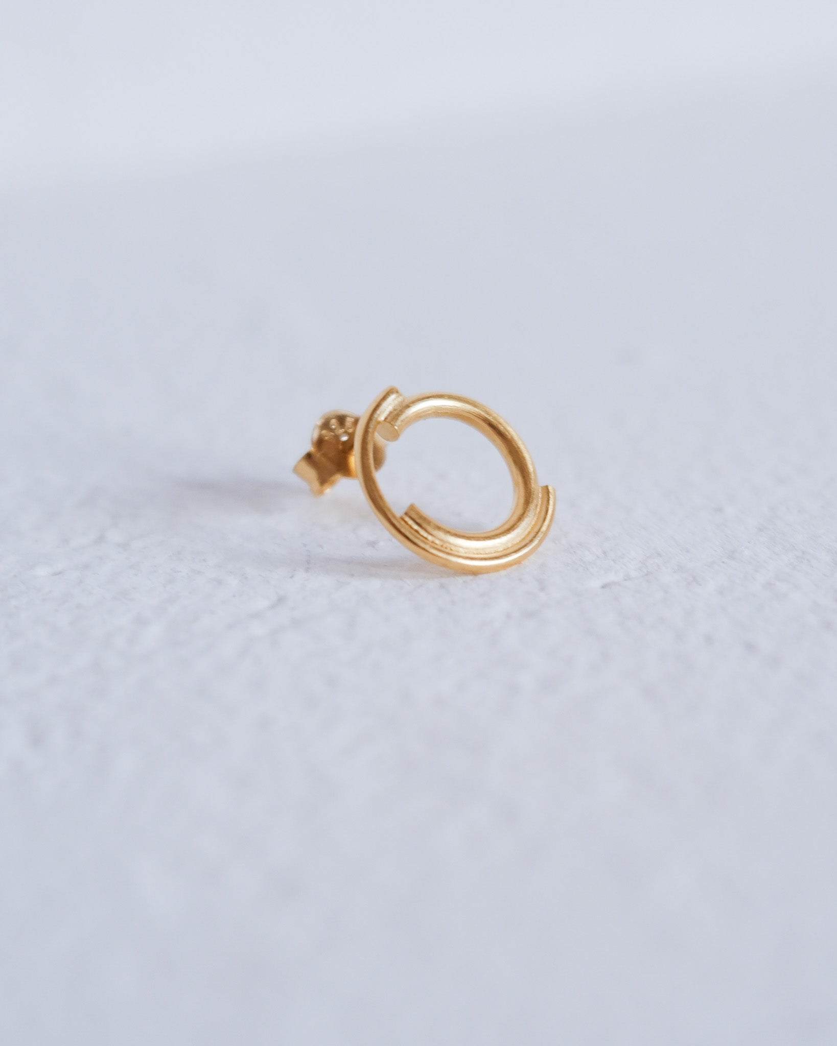 nausnice pozlacene stribro krouzek